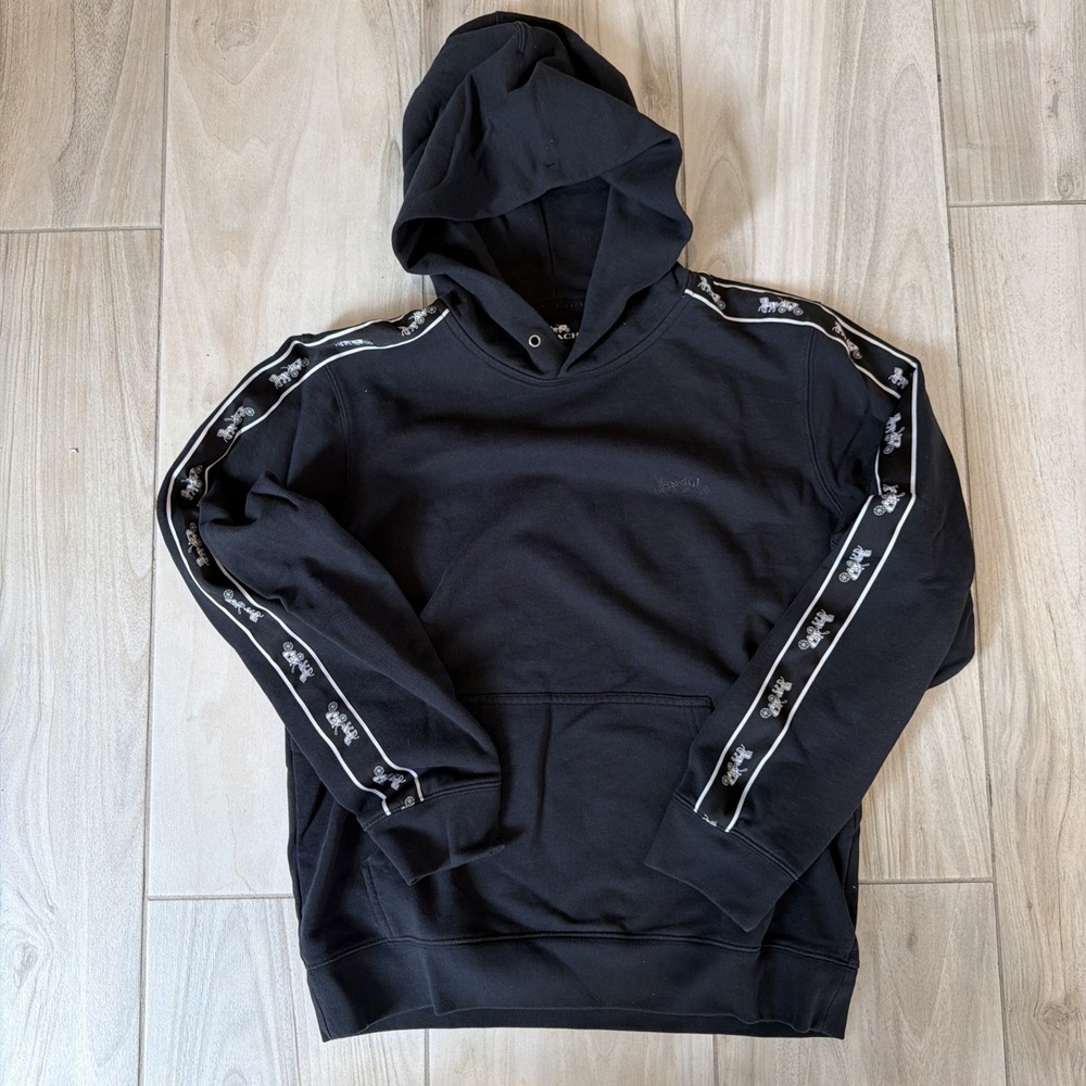 Coach Horse And Carriage Tape Tracksuit Set Black Medium M Used - Picture 2 of 11